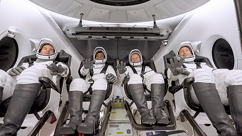 விண்வெளியில் இருந்து ’நமஸ்கார்’ : குதூகலித்த சுபான்ஷூ சுக்லா
