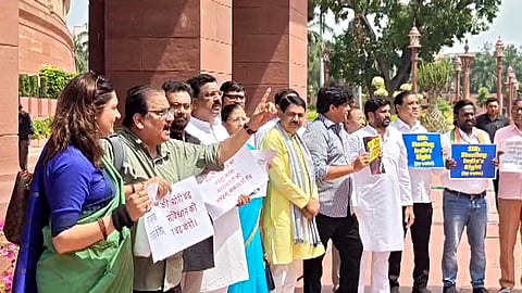 protests against Bihar SIR