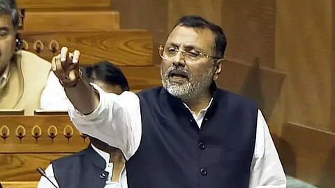 DMK MPs on BJP MP Nishikant Dubey Speech in Parliament Session