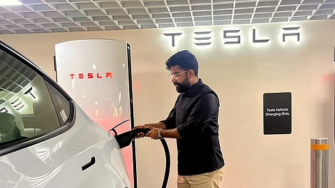 Tesla Launches First Charging Station in India
