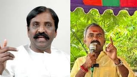 Tamil Nadu BJP state secretary Aswatthaman demanded that Vairamuthu apologize for calling Lord Rama an idiot
