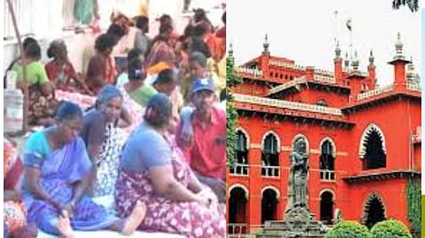 Madras High Court Notice To Chennai Corporation on Sanitation Workers Protest
