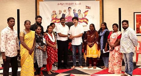 TVK Vijay Meet Chennai Corporation Sanitation Workers Protesters in Panaiyur