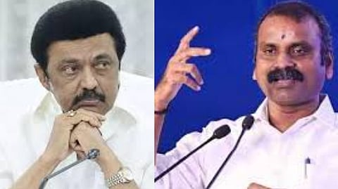 Union Minister L. Murugan criticized Chief Minister Stalin, who do not have time to listen  the demands of sanitation workers are watching movies