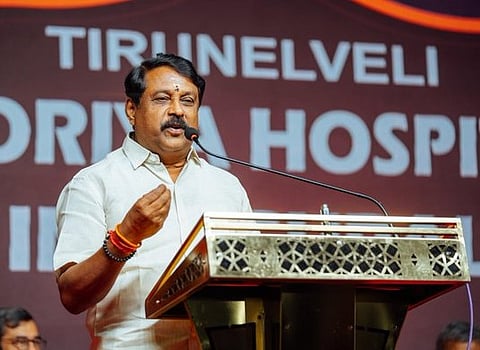 BJP President Nainar Nagendran on Coimbatore Government School Teacher Abuse with Girl Student Issue Video