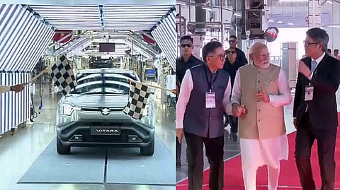 PM Modi Inaugurates Maruti Suzuki’s First EV e Vitara Car