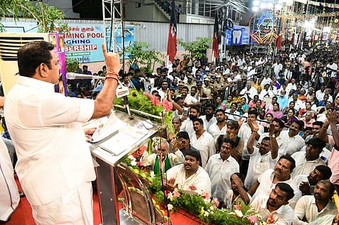 Edappadi Palanisamy in ADMKs Anna Birthday Meeting 2025