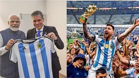 Lionel Messi Jersey Gift To PM Narendra Modi 75th Birthday in Tamil
