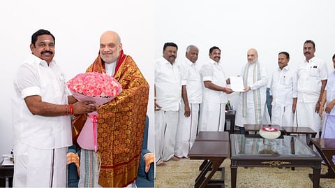 ADMK Chief Edappadi Palanisamy Meets Home Minister Amit Shah