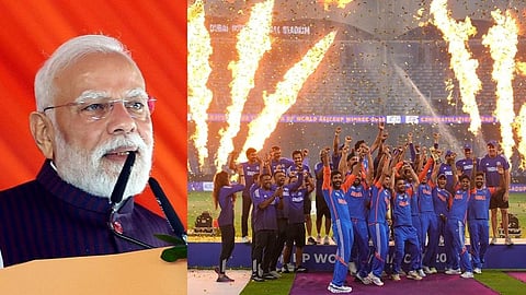 Indian players celebrate Sindhu's victory on the pitch - Modi is proud!