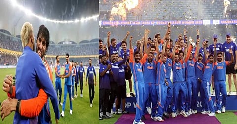 Indian players celebrate by refusing the trophy from the Pakistani minister - Isn't this victory?