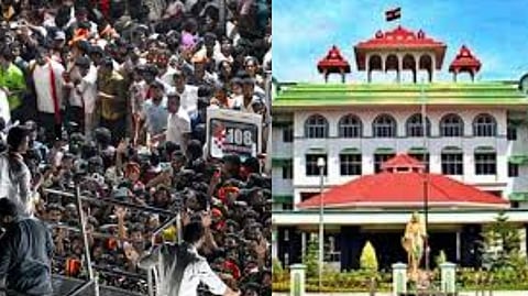 Madurai High Court Bench dismissed a petition seeking CBI inquiry in Karur stampede 