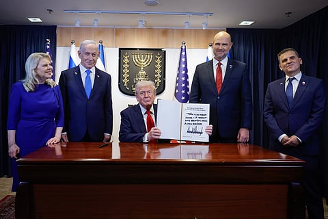 US President Donald Trump Sign Israel Hamas War Ceasefire Proposal Deal in Egypt Update in Tamil 