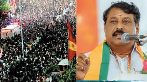 Nainar questioned DMK government important documents of SIT Investigation have burned in karur incidents
