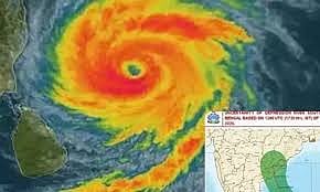 Cyclone Mondha is moving slowly. expected to cross Andhra Pradesh coast tomorrow evening 