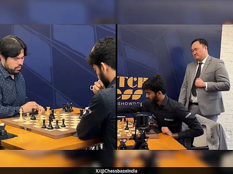 D Gukesh Defeats American Grandmaster Hikaru Nakamura At Clutch Chess Tournament 2025 Read Sports News in Tamil