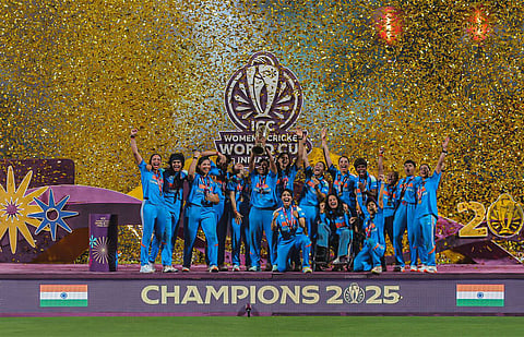 Actor Rajinikanth congratulates the Indian team for winning the Women's World Cup.