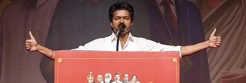 TVK Vijay said that there will be direct contest between DMK and TVK in 2026 TN Assembly elections
