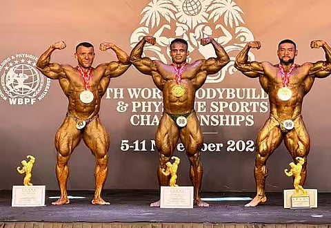 Bodybuilder Saravanan Mani Wins Mr Universe 2025 Championship Title Winner Of Three Consecutive Wins Read Latest News in Tamil