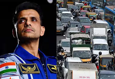 Astronaut Shubhanshu Shukla Jokes About Space Was Easier Then Bengaluru Traffic At Bengalore Tech Summit 2025