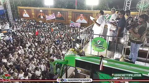 EPS questioned whether Sengottaiyan resigned from MLA post, consulting the people of Gopi constituency