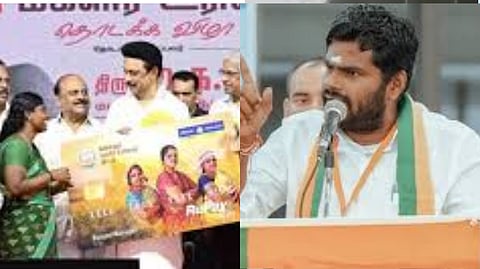 Annamalai said that Rs 3,000 for TN Pongal Gift package 2026, Magalir Urimai Thogai are Stalin's last resort