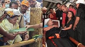 102 year old woman from Kerala climbed 18 steps at Sabarimala for the third time and darshan Ayyappan