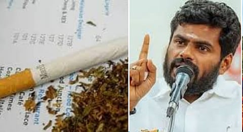 Annamalai accused Minister Ma. Subramanian blatantly lying by saying that there is no cannabis traffic anywhere in Tamil Nadu