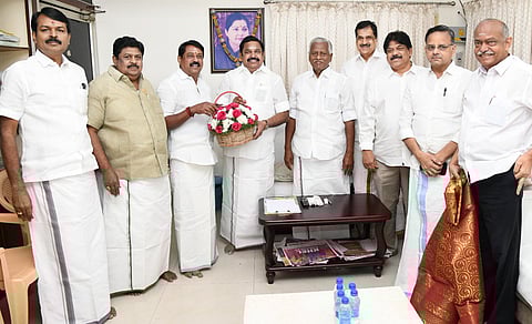Edappadi Palaniswami and Nainar Nagendran held talks in Chennai regarding seat sharing between AIADMK and BJP