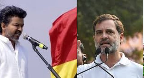 Rahul Gandhi, who support for actor Vijay in 'Jana nayagan' film issue, has created a stir in Tamil Nadu politics.