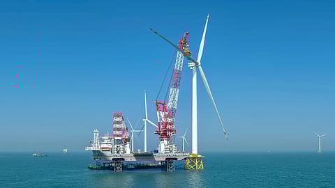 The world's first offshore wind farm has been established in China
