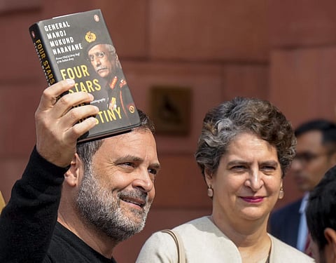 Rahul Gandhi leak of former Army Chief General M.M. Naravane's unpublished book issue in Parliament Session