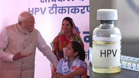 Prime Minister Narendra Modi launches HPV vaccination campaign for all girls under 14 years of age.