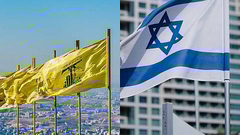 Israeli airstrikes targeting Hezbollah organizations in Lebanon.