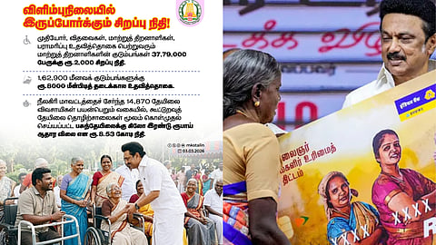 Tamil Nadu government  provided special credit of Rs. 2,000 to those receiving elderly and differently-abled assistance