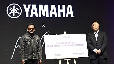 A.R. Rahman is the brand ambassador of Yamaha Music India.
