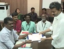 TVK Vijay Files Nomination in Trichy East constituency