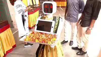 Puducherry Election: 'Nila' robot at polling booth, pink booth, polling booths in awareness
