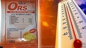 summer in Tamil Nadu,  Public Health Department  ordered  provision of ORS solution free of cost to  public.