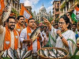 West Bengal assembly elections, the Trinamool Congress and the BJP used fish politics to garner votes