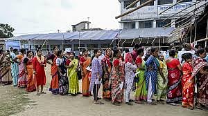 Re-polling is underway in 15 polling stations in West Bengal