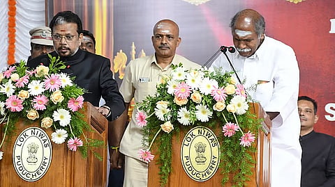 N. R. Rangasamy created record by becoming Chief Minister of Puducherry for 5th time