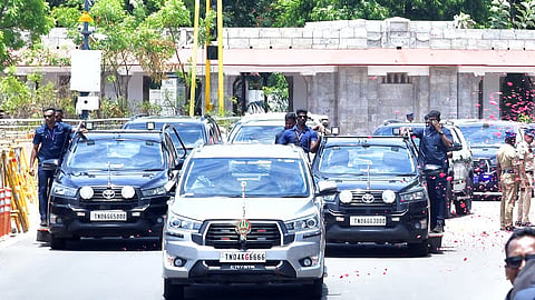 Separate route and parking space provided for Chief Minister Vijay's convoy
