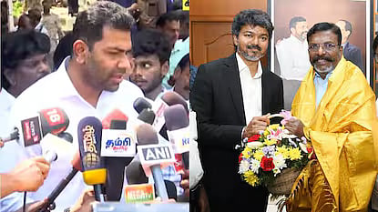 Minister Adhav Arjuna has called VCK, IMUL to join in TVK cabinet 
