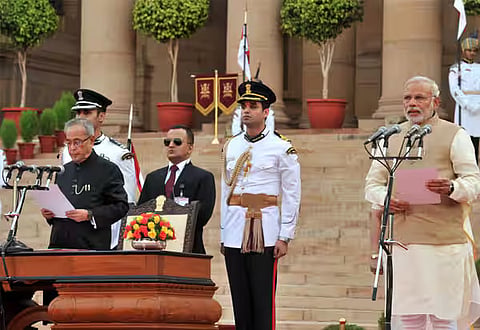 Prime Minister Modi completes 12 years of office today; Rajnath Singh congratulates him
