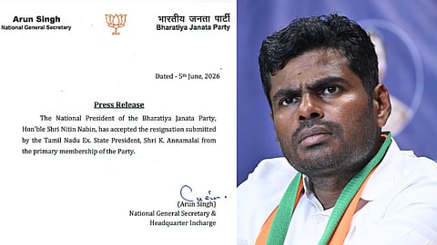 Annamalai quits BJP: National leadership accepts resignation letter!