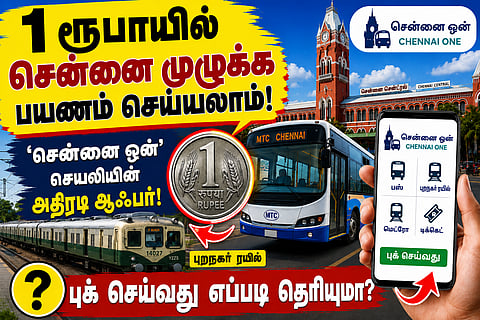 ₹1 Ticket: A sensational offer from the ‘Chennai One’ app – do you know how to book it?