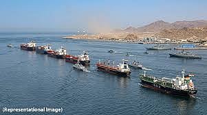Three oil tankers carrying 8.6 lakh tonnes of crude oil are heading to India via the Strait of Hormuz