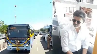 Cm Vijay flags off 300 new bus services across six divisions