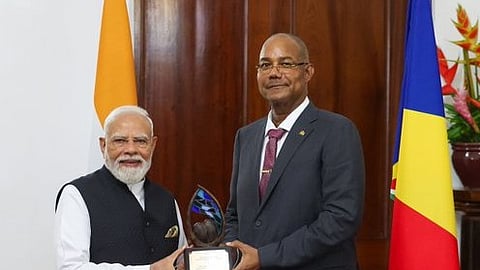 Prime Minister Modi has been honoured with Seychelles' highest award in recognition of his visionary leadership